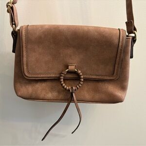 Maurices Tan Crossbody Bag with Ring Detail